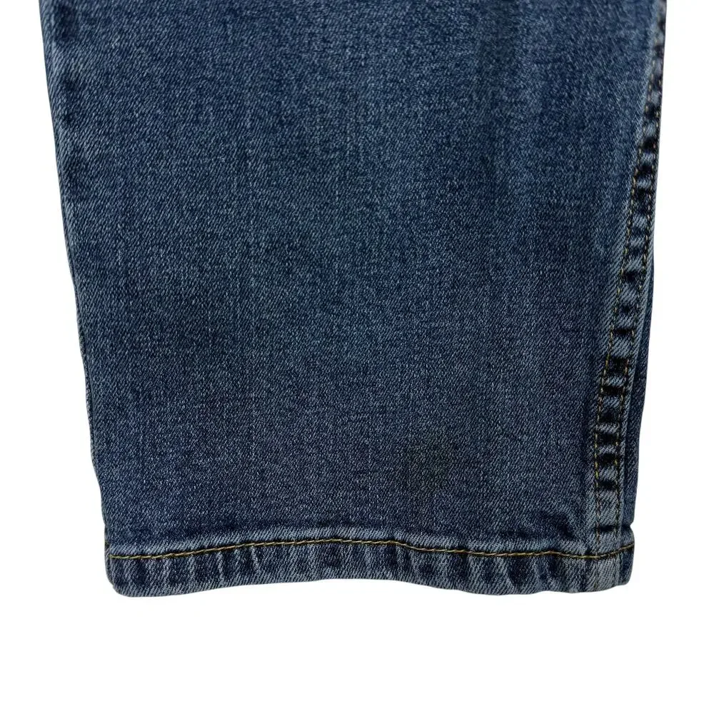 Levi's 514 Jeans Mens 36x32 Blue Denim Stretch Medium Wash Mid-Rise Straight Fit
